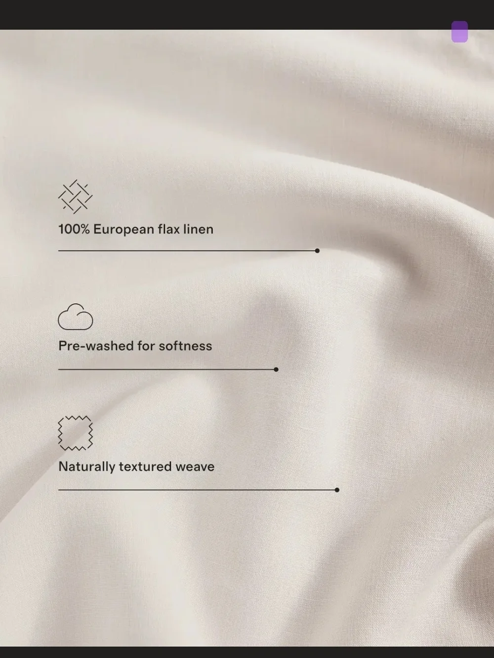Quince - New Without Tags - King European Linen Shams - White